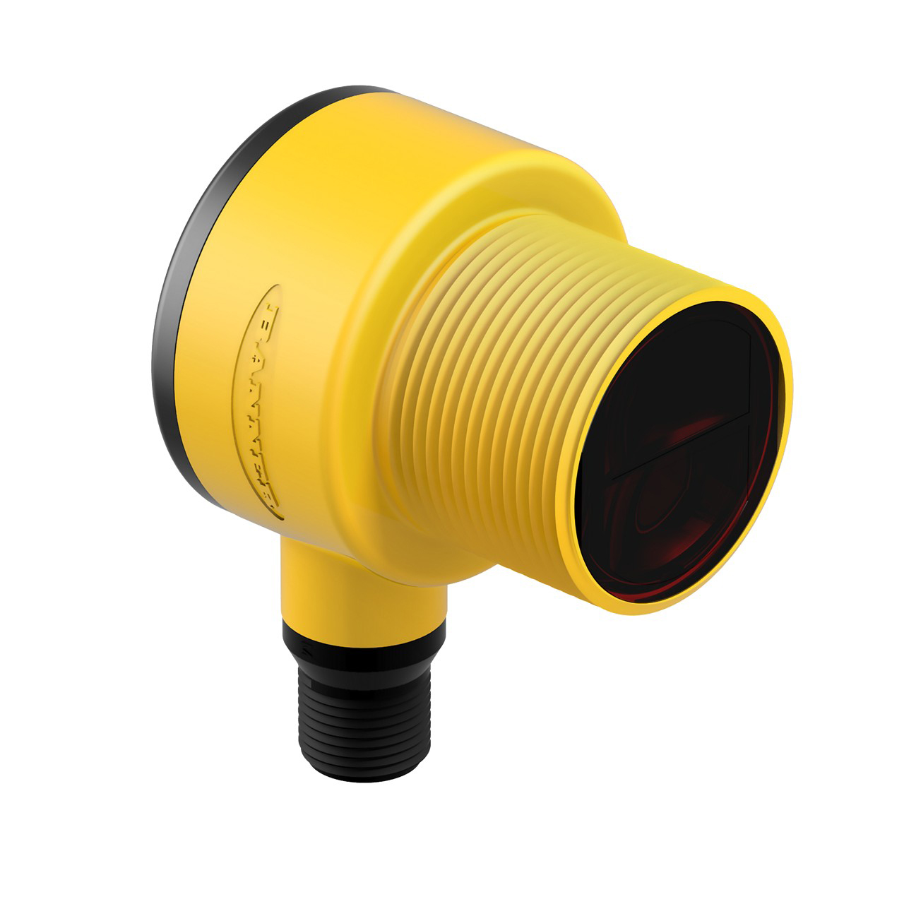 Banner Engineering Photoelectric Sensor; Polar Retro; 30mm Barrel - Right Angle; 6m Range; 10-30VDC; NPN; LO/DO Configurable; M12 QD